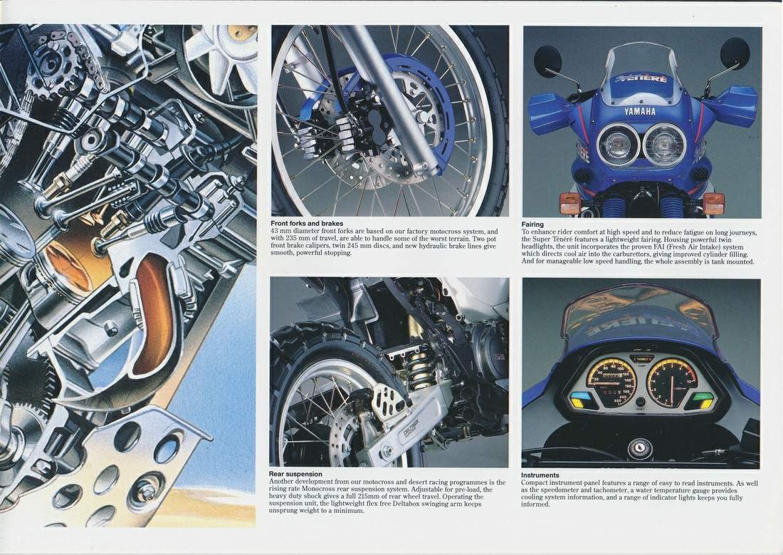 Phare Compatible Yamaha XTZ 750 Super Ténéré (1989-1995) - V PARTS - Neuf Avec étiquettes